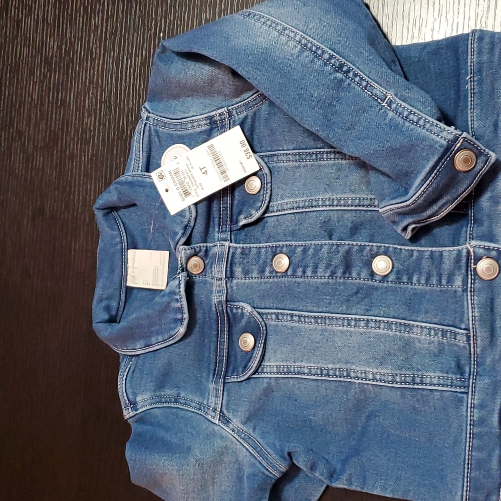 Brand New First Impressions Comfy Stretch denim jacket.